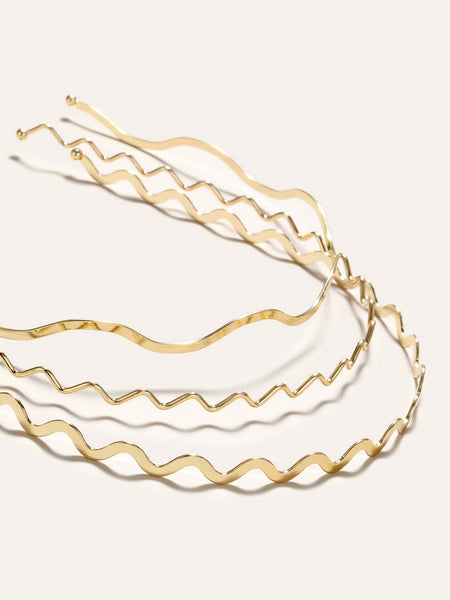 KAILIN Headband Set - Gold-Hair Headband- Boheme Junction