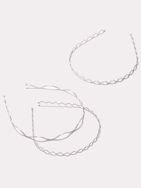 KAILIN Headband Set - Silver-Hair Headband- Boheme Junction