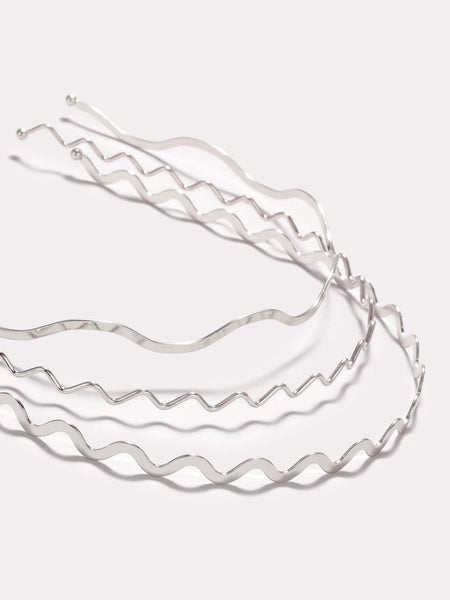 KAILIN Headband Set - Silver-Hair Headband- Boheme Junction