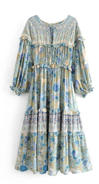 LEILA Midi Dress-Dress- Boheme Junction
