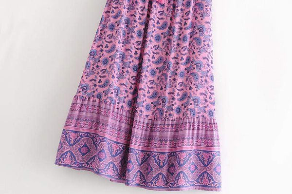 LEILANI Maxi Skirt - Purple-Skirts- Boheme Junction