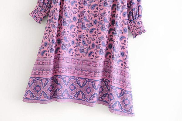 LEILANI Midi Dress - Purple-Dress- Boheme Junction
