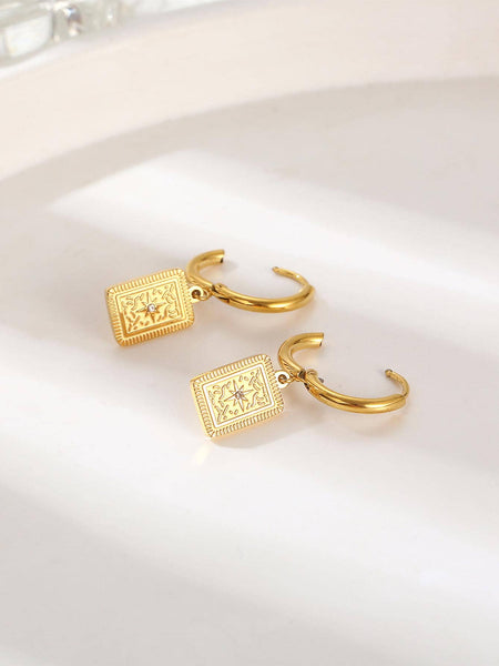 MURPHY Huggie Sleeper Earrings - Gold-Earrings- Boheme Junction