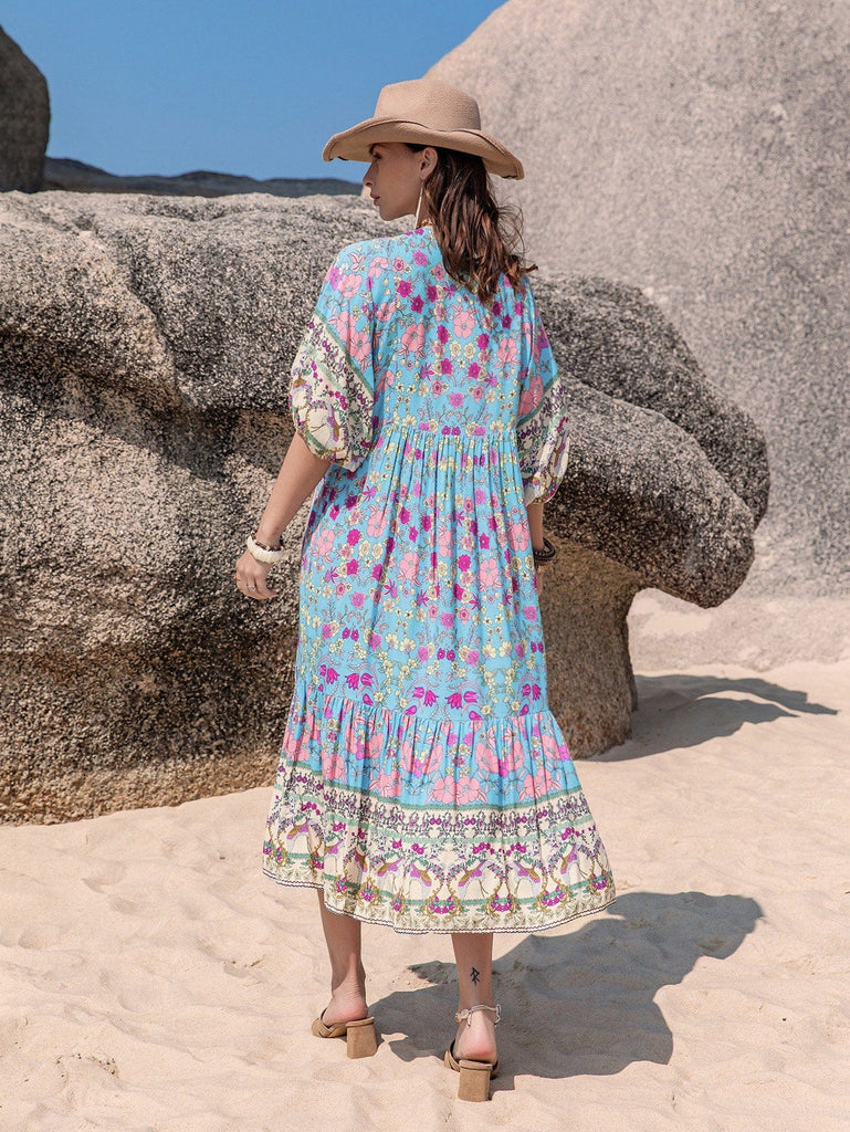 NATALIA Midi Dress | Boho Gypsy Dresses Australia | BOHEME JUNCTION