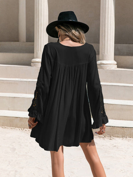 NINA Mini Dress - Black-Dress- Boheme Junction