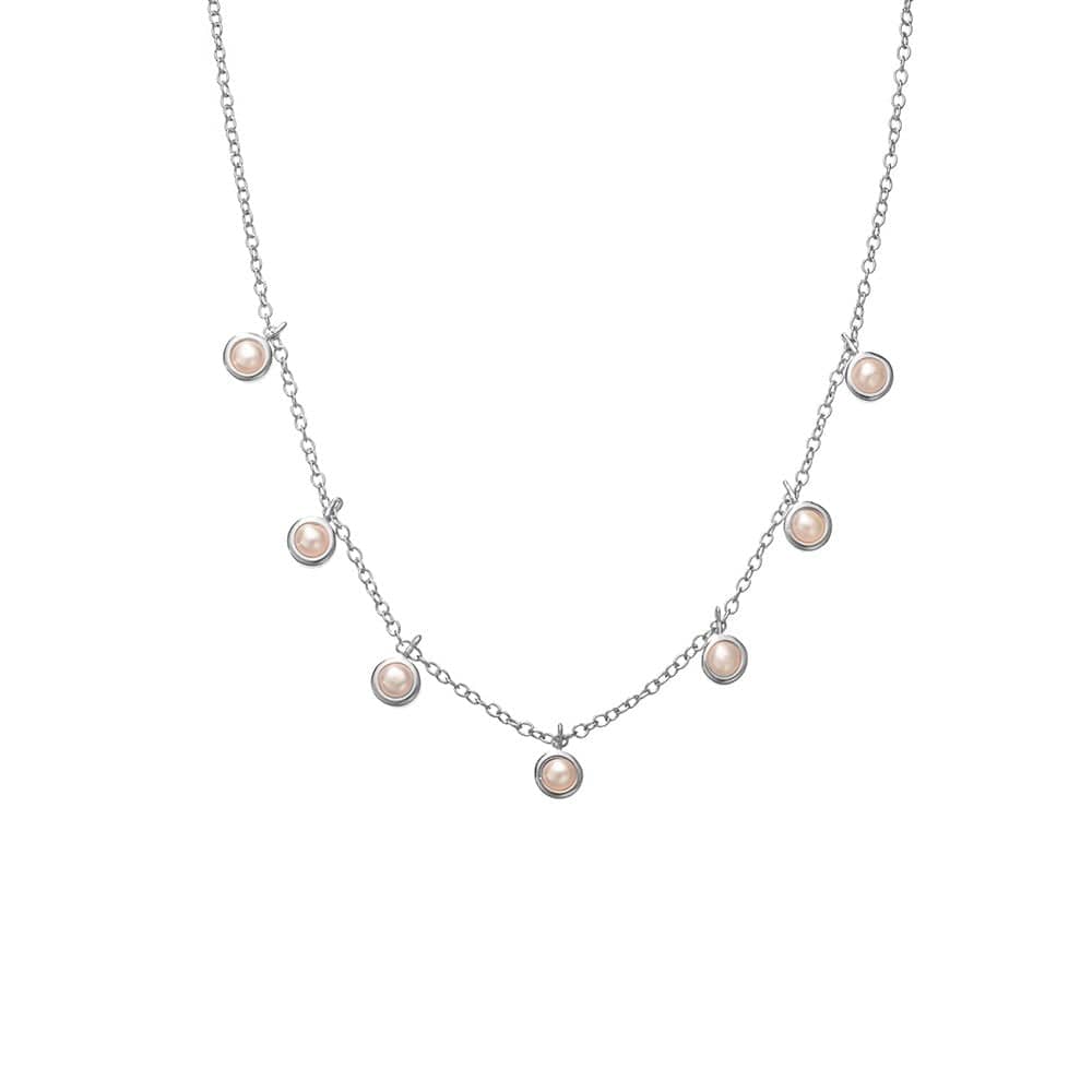PEARL Necklace - Silver-Necklace- Boheme Junction
