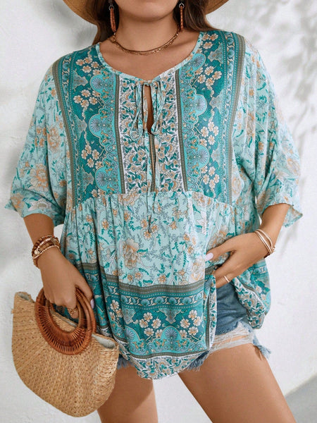 PLUS SIZE Persia Top-Tops- Boheme Junction