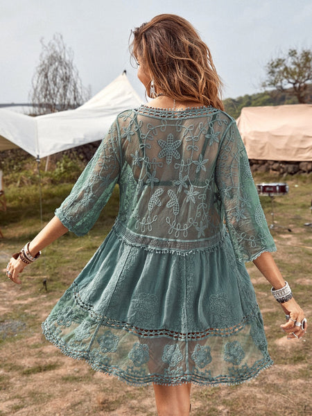 POPPY Lace Cover Up-Tops- Boheme Junction