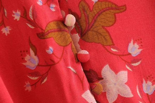 REALM Kimono Maxi Dress-Dress- Boheme Junction