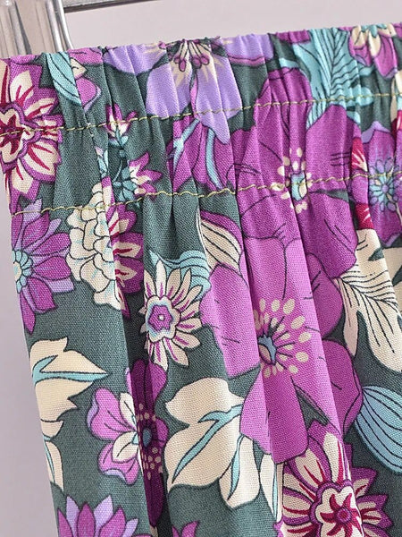 REN Midi Skirt - Purple-Skirt- Boheme Junction