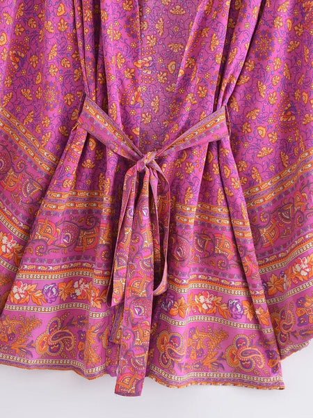 RHIANNA Kimono - Pink-Kimono- Boheme Junction