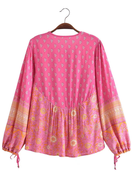 SOLEIL Top - Pink-Tops- Boheme Junction