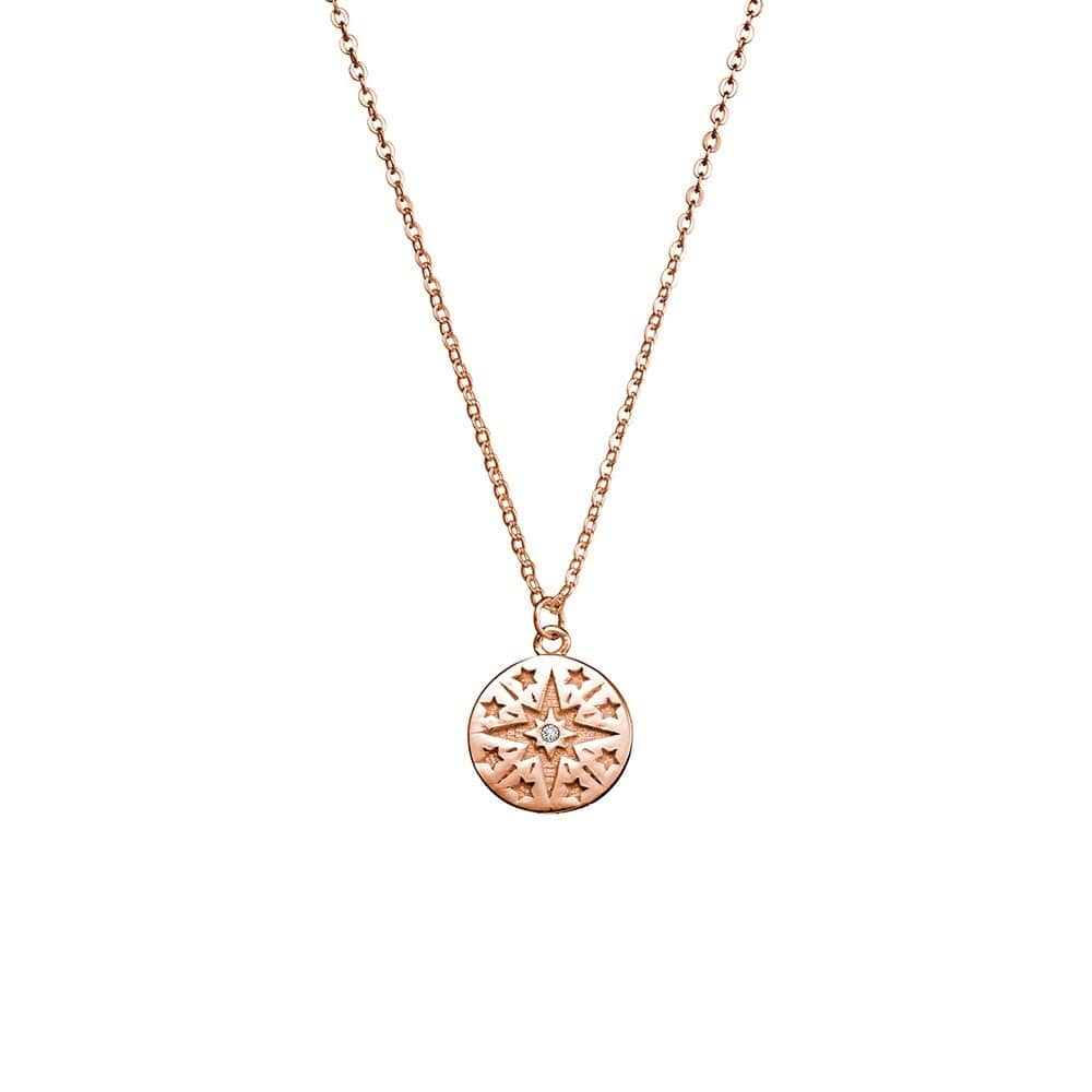 STARRY Pendant Necklace - Rose Gold-Necklace- Boheme Junction