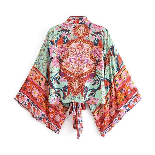 STEVIE Cropped Kimono-Kimono- Boheme Junction