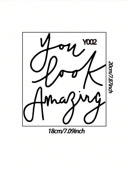 You Look Amazing - Affirmation Mirror Sticker-Affirmation Sticker- Boheme Junction